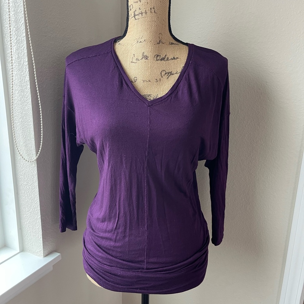Michael Stars 3/4 sleeve. Derp plum-color. OS.